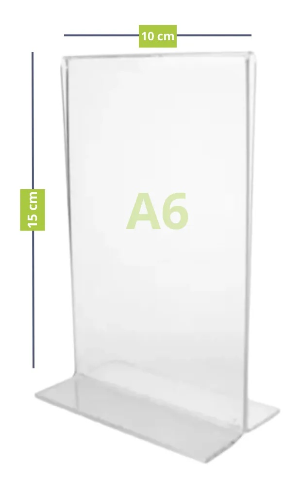 Display Acrílico Porta-Folhas A6